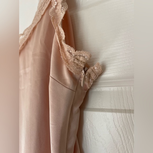 NEW dust rose pink satin dress midi - Picture 4 of 6